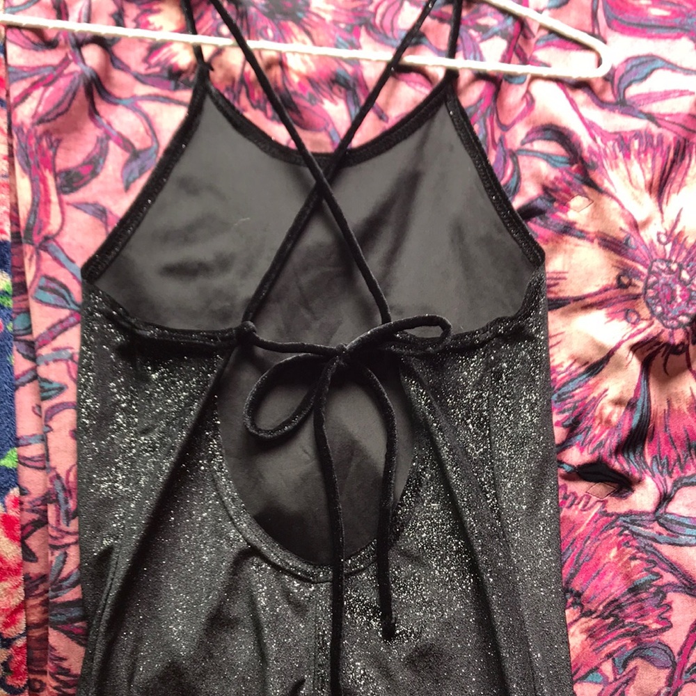 Velvet glittery cocktail dress